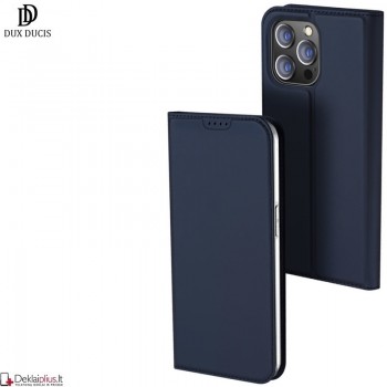 Dux Ducis Skin Pro dirbtinės odos dėklas - mėlynas (Apple Iphone 15 Pro Max) Dux Ducis Skin Pro dirbtinės odos dėklas - mėlynas (Apple Iphone 15 Pro Max)